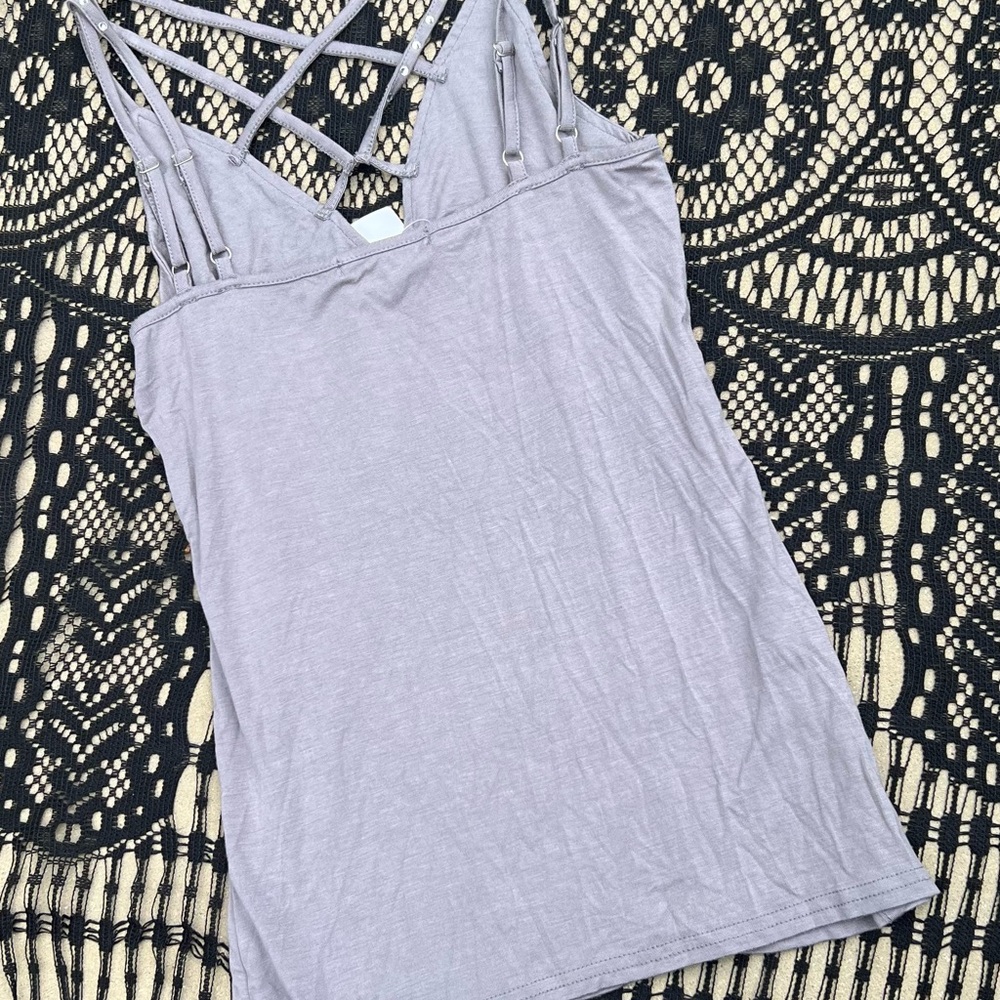 BKE Embellished Strappy Lilac Camisole XS Night Out Clubbing Shiny Coquette Girl - Picture 3 of 9
